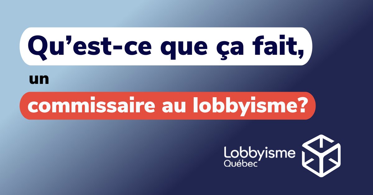Lobbyisme Québec tweet media