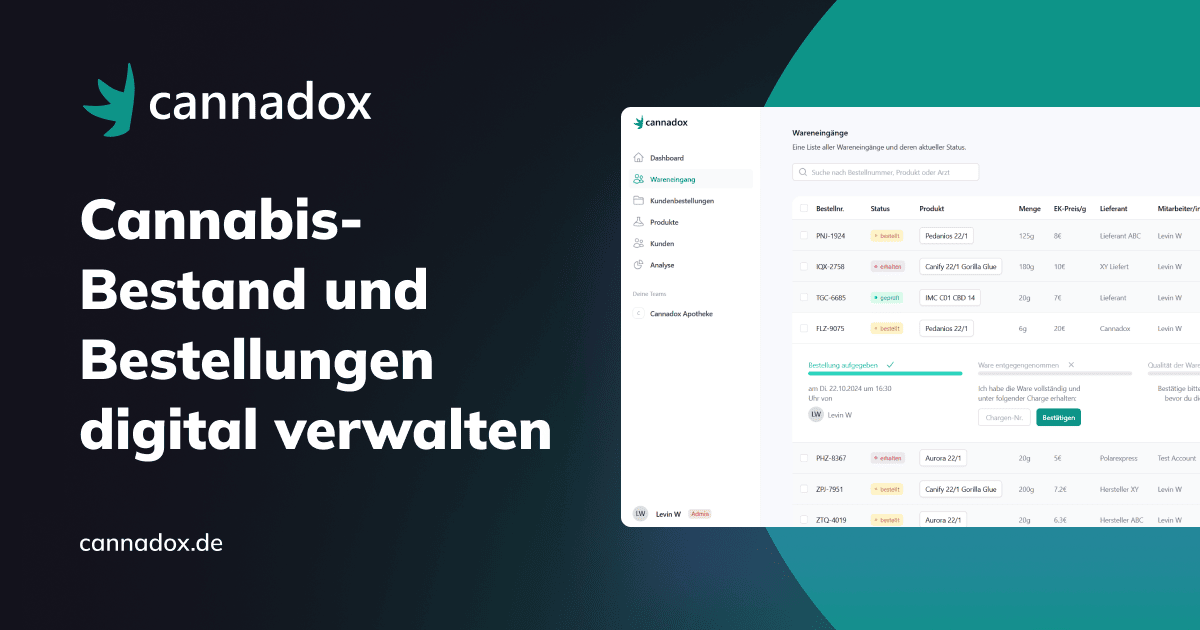 cannadox's tweet photo. Unsere Website ist jetzt live! 🚀

Wir freuen uns, Ihnen die Lösung für Cannabisbestände und Kundenbestellungen präsentieren zu können! 💻

Besuchen Sie uns jetzt und entdecken Sie, wie sie Ihre Prozesse optimieren können:
👉https://t.co/4SeaDeuPdL

#cannabis #bestand #digital https://t.co/5sZBBs1XIv