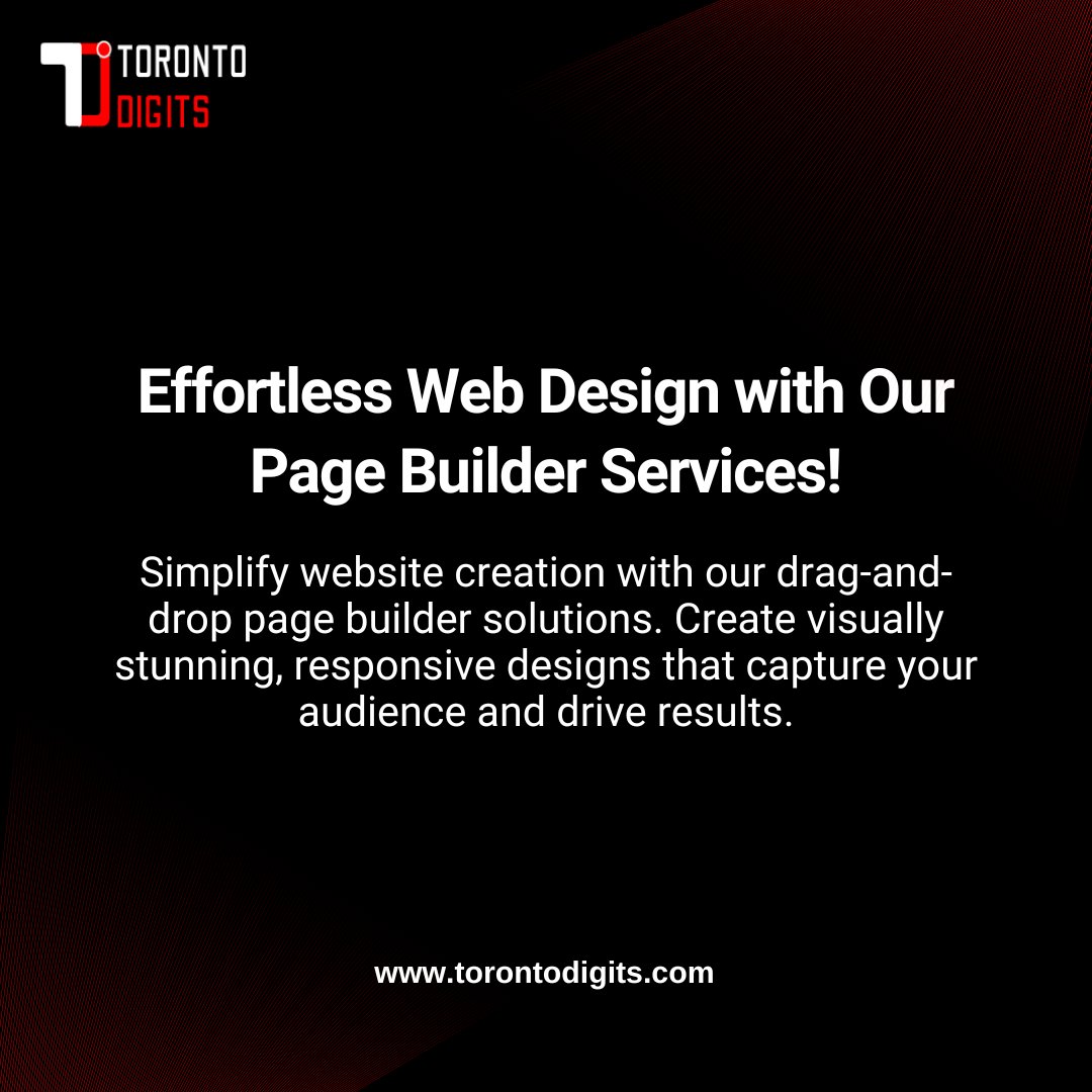 TorontoDigits's tweet image. Shoutout to our TorontoDigits web team for delivering exceptional page builder solutions! Your designs, our expertise — a match made for web brilliance. Ready to elevate your site? Let’s get started today!

#PageBuilder #WebDesign #TorontoDigits #CreativeSolutions