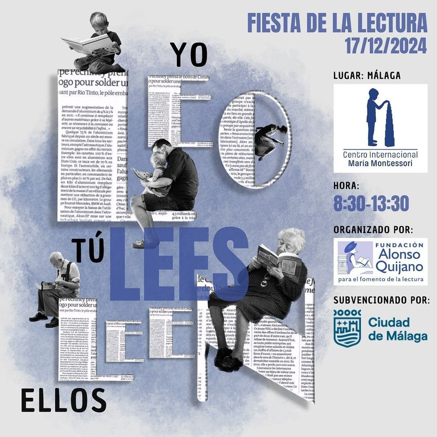 FAlonsoQuijano's tweet photo. ¡Fiesta de la lectura en el Centro Internacional María Montessori #Málaga!
Actividades organizadas por @FAlonsoQuijano llevadas a cabo por colaboradores especializados.
#Sorteos #LecturasdeCuentos #Minilibros y mucho más.
Felicidades a todos los lectores en el #DíadelaLectura https://t.co/t5eLZUD5Lk