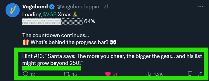 XRP_Airdrops's tweet photo. 📢 $VGB Airdrop Update, AD could be greater than the top 250

Interacting with @Vagabondappio's posts might increase the drop beyond 250 

Richlist: https://t.co/kpOPA9i1lq

Trustline / Dex: https://t.co/MCO1DeCveI https://t.co/isQh9j8Pqn
