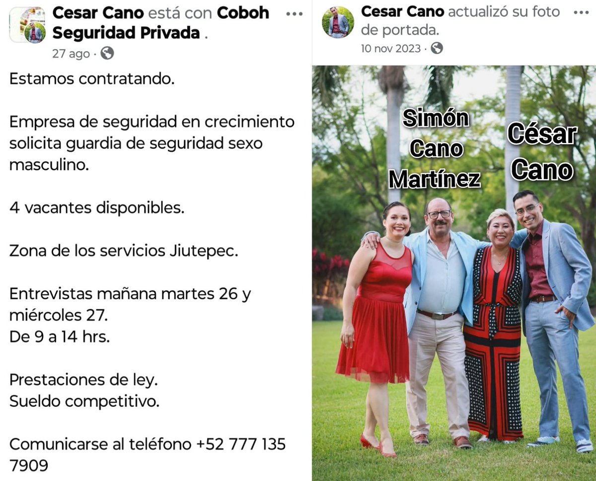 NOTICIAMORELOS1's tweet photo. #Conózcalo 
#Morelos 
Los Negocios de Simón Cano Martínez:
🛂🚨Seguridad Privada COBOH Morelos

⬇️⬇️
https://t.co/y9tKI2neZW

#Corrupcion 
#NoSonIgualesSonPeores 
#MareaVerde 

#DespiertaMorelosConYohaliReséndiz https://t.co/9GRCrZLar2