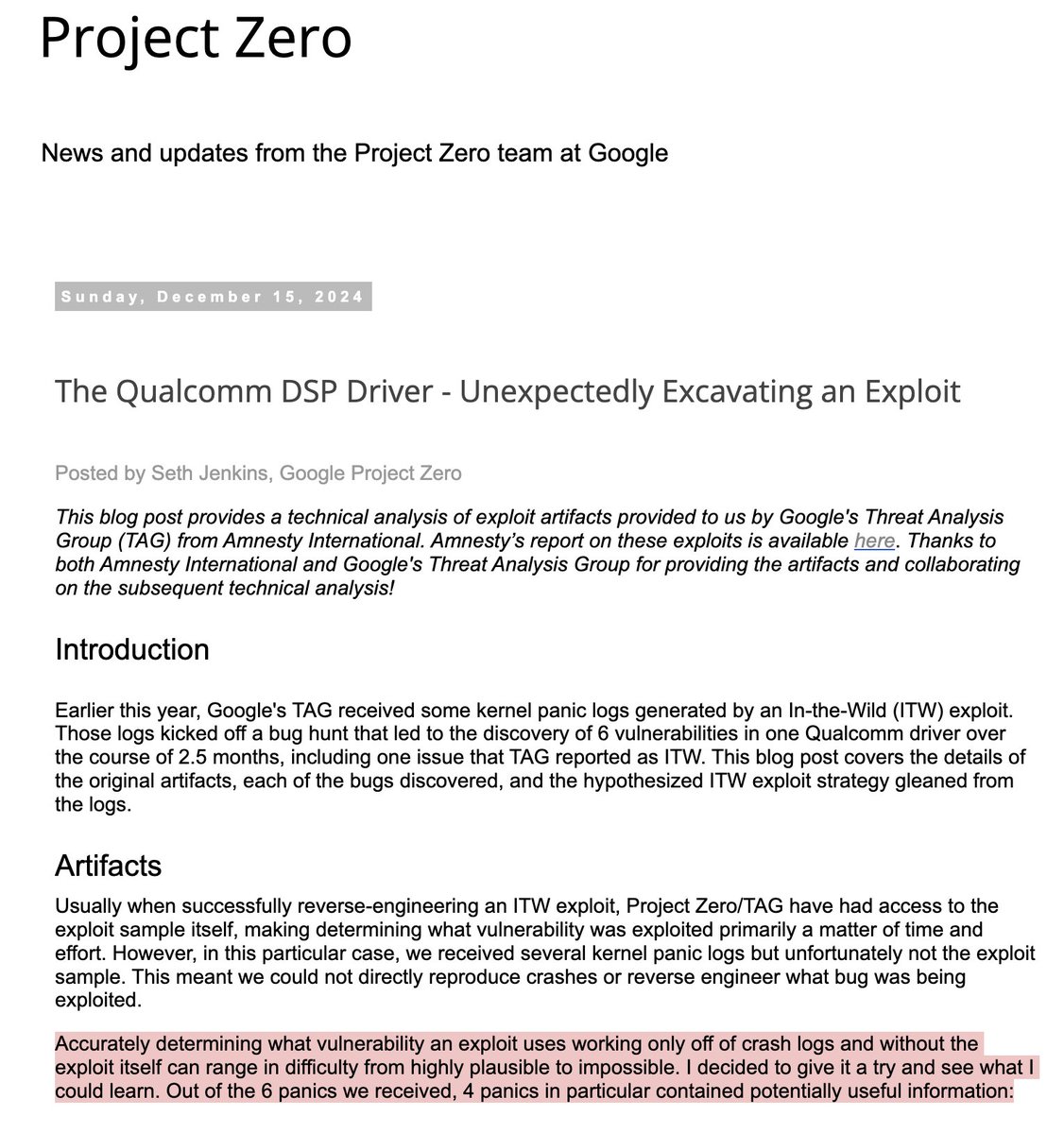 John Scott-Railton (@jsrailton) on Twitter photo 3/ A favorite detail: a <a href="/Cellebrite/">Cellebrite</a> exploit got caught & vuln patched.
This is what happens when your tech is abusively used against activists...
Mad impressive technical lift by @google's Project Zero's <a href="/__sethJenkins/">Seth Jenkins</a> ft <a href="/benoitsevens/">Benoît</a>, <a href="/tehjh/">Jann Horn - jann@infosec.exchange</a> et al.👇
x.com/__sethJenkins/… 3/ A favorite detail: a <a href="/Cellebrite/">Cellebrite</a> exploit got caught & vuln patched.
This is what happens when your tech is abusively used against activists...
Mad impressive technical lift by @google's Project Zero's <a href="/__sethJenkins/">Seth Jenkins</a> ft <a href="/benoitsevens/">Benoît</a>, <a href="/tehjh/">Jann Horn - jann@infosec.exchange</a> et al.👇
x.com/__sethJenkins/…