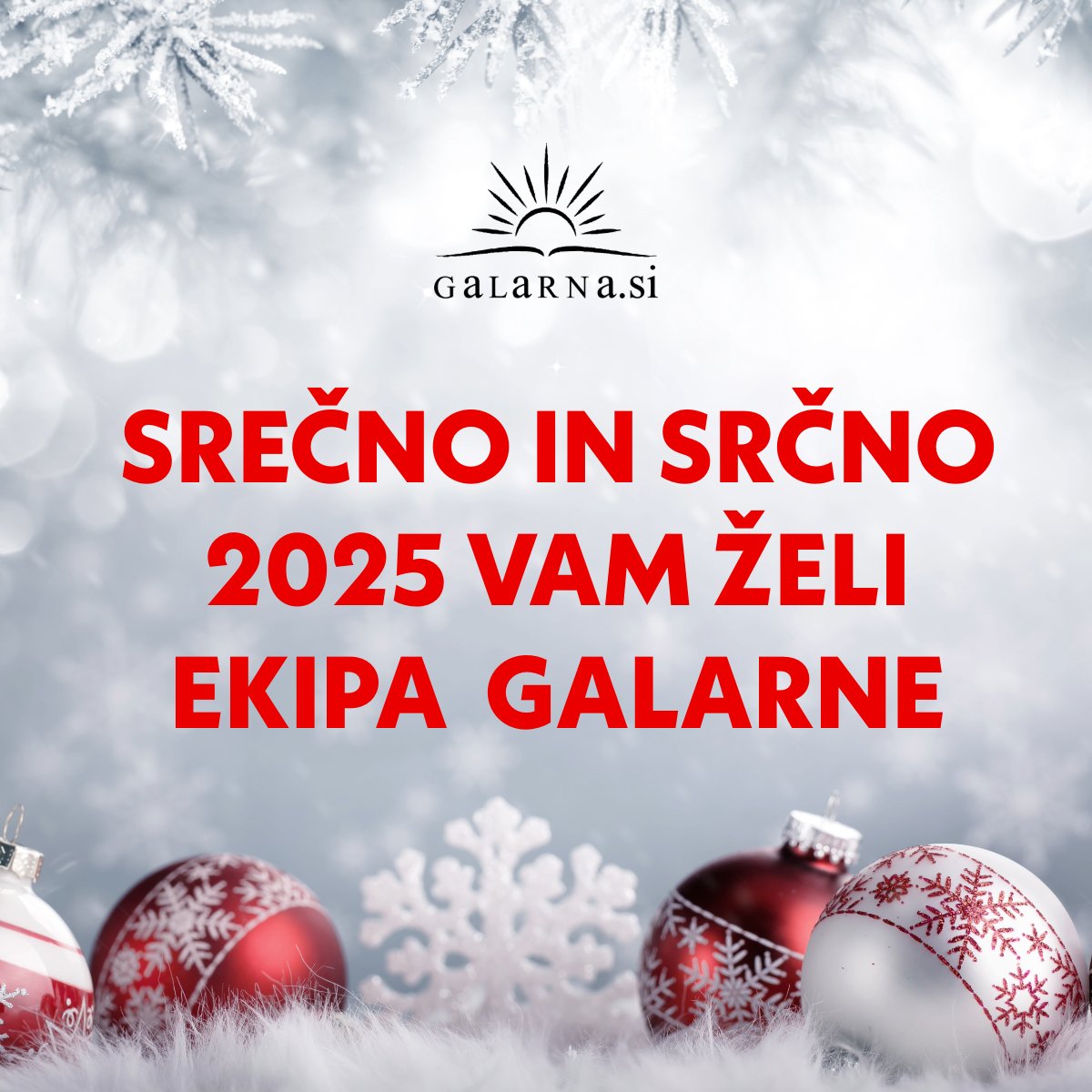 V letu 2025 vam želimo dovolj časa za vse knjige, ki si jih želite prebrati in čim več knjižnih presenečenj. 🎉 Ste si že postavili bralne cilje? Srečno novo leto. 🍀

Prihodnost pripada tistim, ki verjamejo v lepoto svojih sanj.
- Eleanor Roosevelt