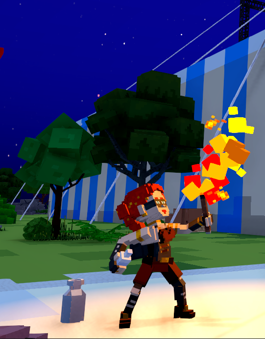 NHamep's tweet photo. Watching Firebreather Sonia perform in Open Circus in @TheSandboxGame. Talk about playing with fire! 🔥🎪 https://t.co/OCwY0xwfsd #TheSandbox #AlphaSeason4 #AS4SocialChallenge https://t.co/9l6XdDu9UO