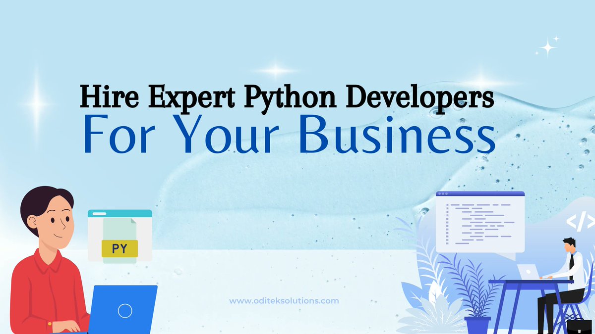OdiTekSolutions's tweet image. Hire experienced Python developers from OdiTek to create scalable web applications, implement advanced machine learning, and deliver customized solutions tailored to your business needs.
Learn more: oditeksolutions.com/python-develop…
#HirePythonDevelopers #OdiTek