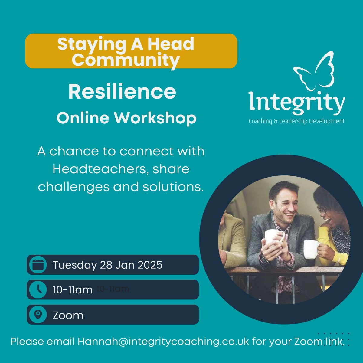 Our first free online workshop of 2025 is focused on RESILIENCE. As a group of Headteachers, this is an opportunity to share your own challenges and ideas to build resilience as well as us sharing our top tips and solutions. Tues 28 Jan 10-11am. Zoom.
#headteachers #resilience