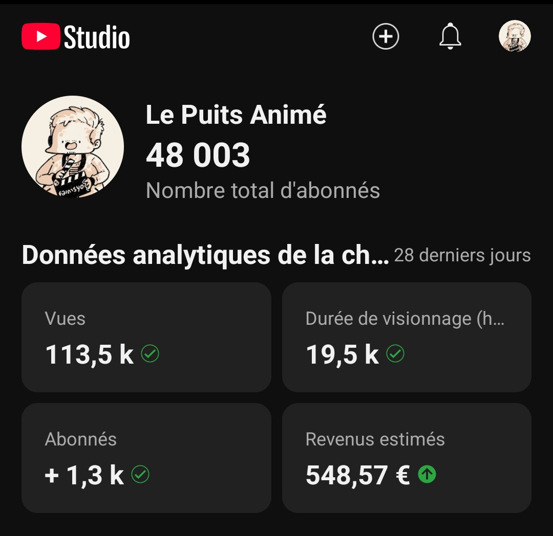 Merci à tous pour les 48k 🙏🏻
Et là, vous allez me dire que ça n'est pas un pallier symbolique 👀 Justement, j'ai pour objectif depuis un moment d'atteindre les 50k avant la fin de l'année. Oui je sais c'est casi impossible à l'heure actuelle mais on ne sait jamais, si vous n'êtes