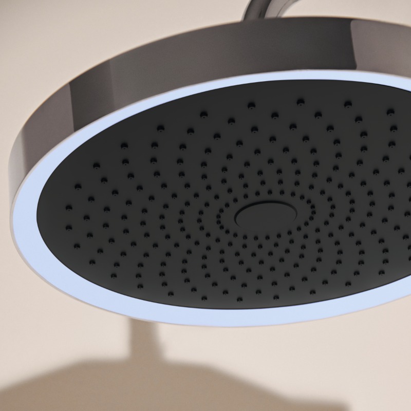 IdealStandardUK's tweet photo. ✨ Elevate your bathroom with the Solos shower range​

​Featuring an integrated colour-changing light in the overhead shower, you can create a sleek, minimalist, spa-like space for your everyday routine.​

​#BathroomDesign