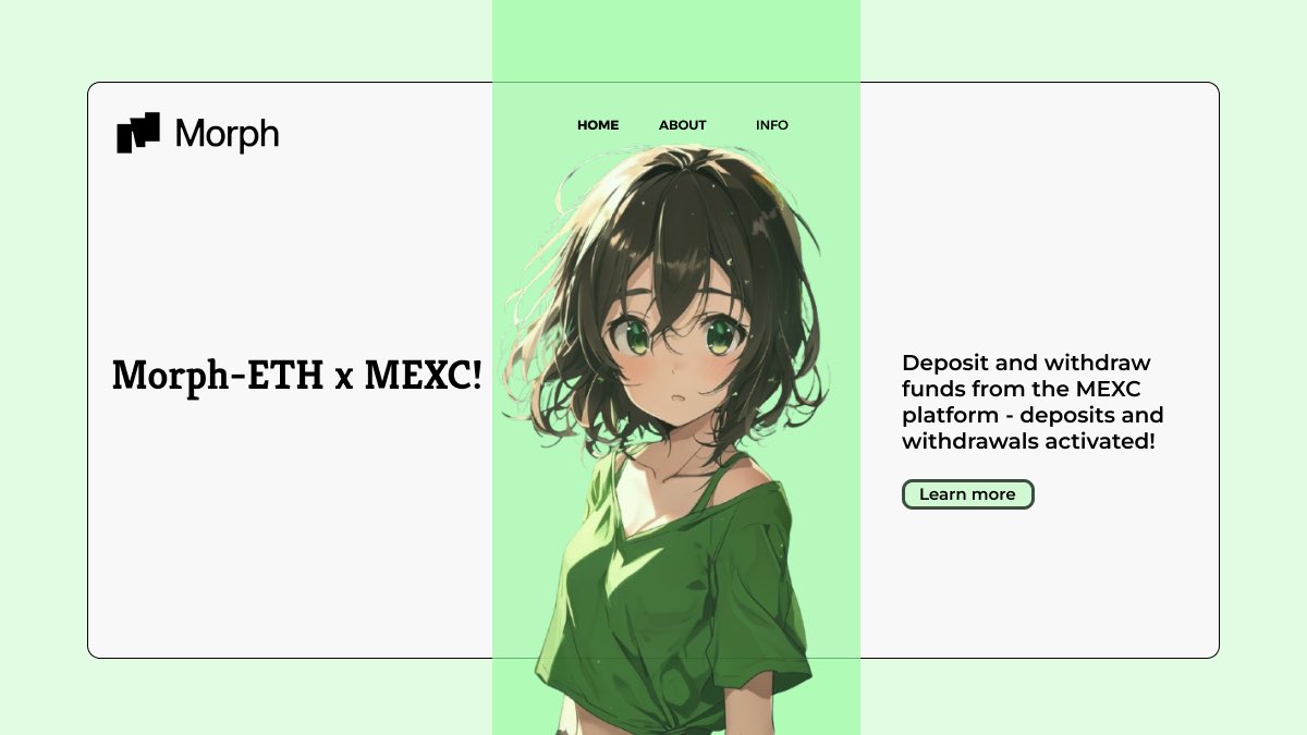 nftpln's tweet photo. Morph x MEXC: Unlocking Seamless Trading Opportunities!

We’re excited to announce that Morph-ETH is now live on @MEXC_Official! Deposits and withdrawals are fully enabled, bringing you a more accessible and efficient trading experience.

@MorphL2 #consumerlayer https://t.co/9PcQI2PqHr