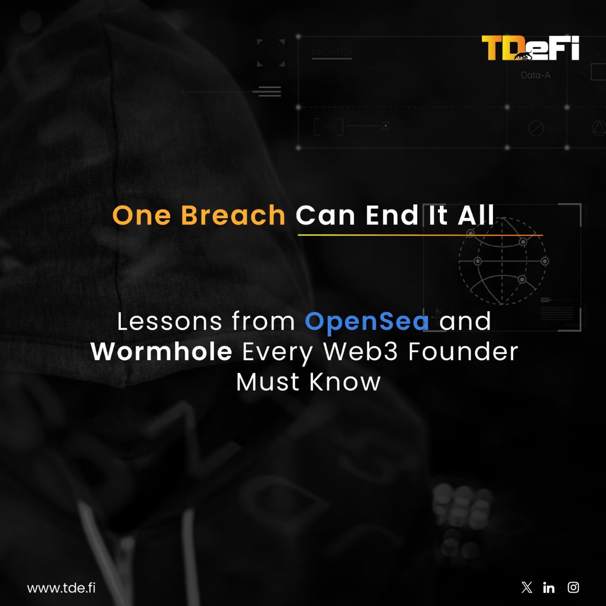 You remember when <a href="/opensea/">OpenSea</a> and <a href="/wormhole/">Wormhole</a> faced breaches that cost millions and shattered user trust? These aren’t just stories of the past—they’re warnings for every #Web3 founder.

One breach can destroy everything.
So, learn from the past, act in the present, and secure your