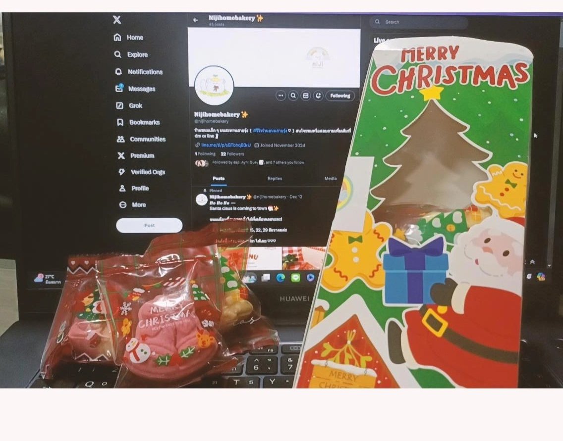 แพ็คเกจน่ารักมากเลยจริงๆ คริสต์มาสที่สุด แกะเข้าไป ขนมเองยังน่ารัก 🥹 ตอนแรกนึกว่ารอยนี้จะได้ช่วงปลายธันวา ของไวม้าก หอมเนยที่สุด เปิดมาก็หอมเลย ขอบคุณคุณแซนดี้ <a href="/vvewx26/">𝙨𝙖𝙣𝙙𝙮᧔࿔᧓ | 小白兔🐰🍃</a> ด้วยนะคะ มาตรงวันพิเศษเลย! #รีวิวร้านขนมสายรุ้ง