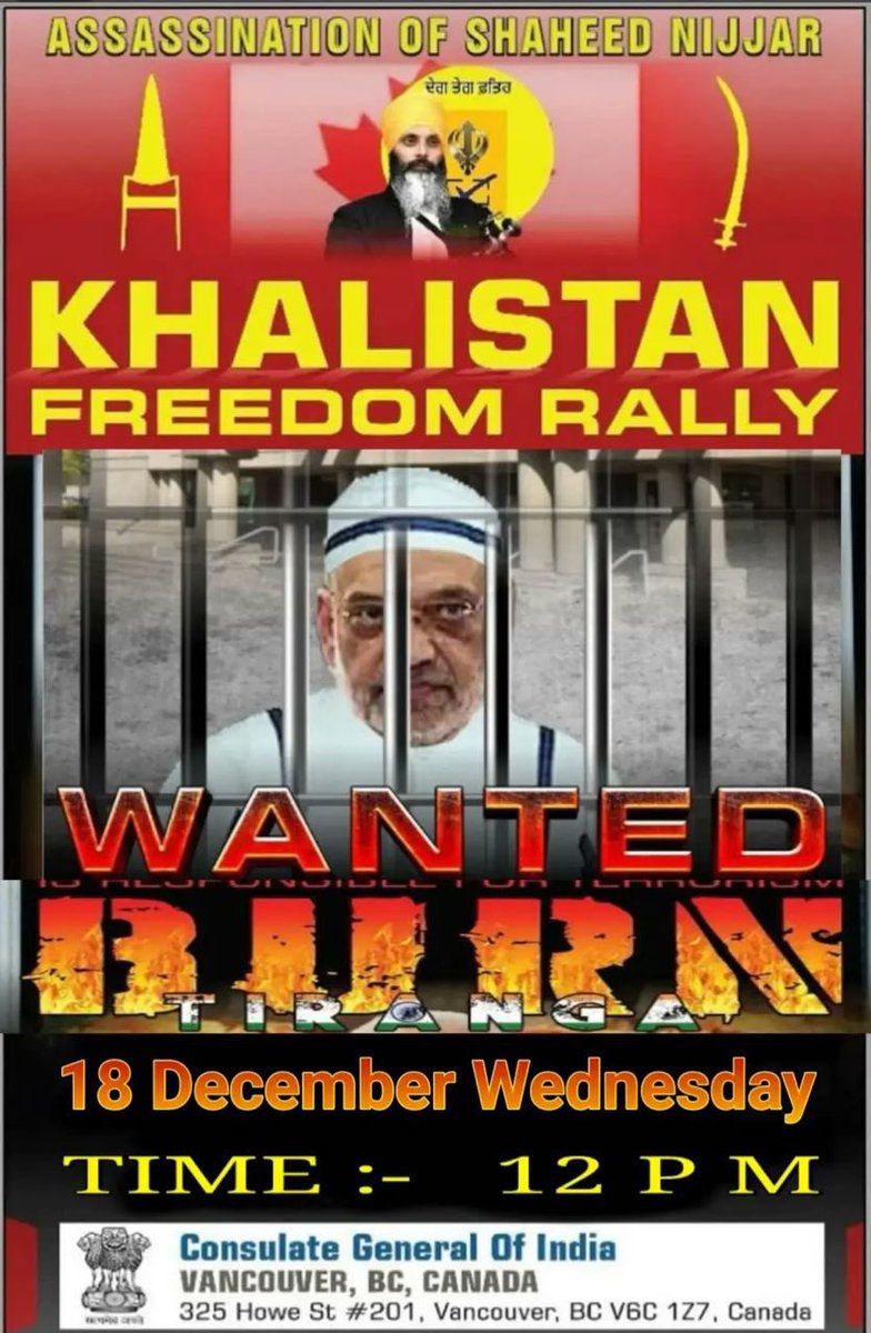D33pMalwa's tweet image. Khalistan Freedom Rally 
#Consulate General Of India 
#vancouverbc