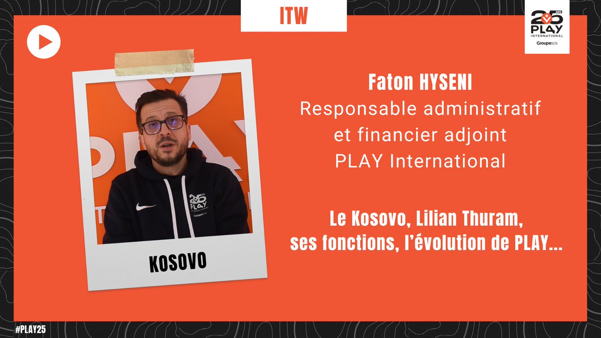 pl4y's tweet photo. #PLAY25 2⃣1⃣
Cela fait 15 ans que Faton travaille pour PLAY au #Kosovo 🇽🇰. Il est garant de la mise en place des procédures financières, car comme toutes ONG recevant des fonds, nous sommes audités et devons justifier nos dépenses.
▶️https://t.co/VKxIy9h4Dj https://t.co/1P63VeegIn