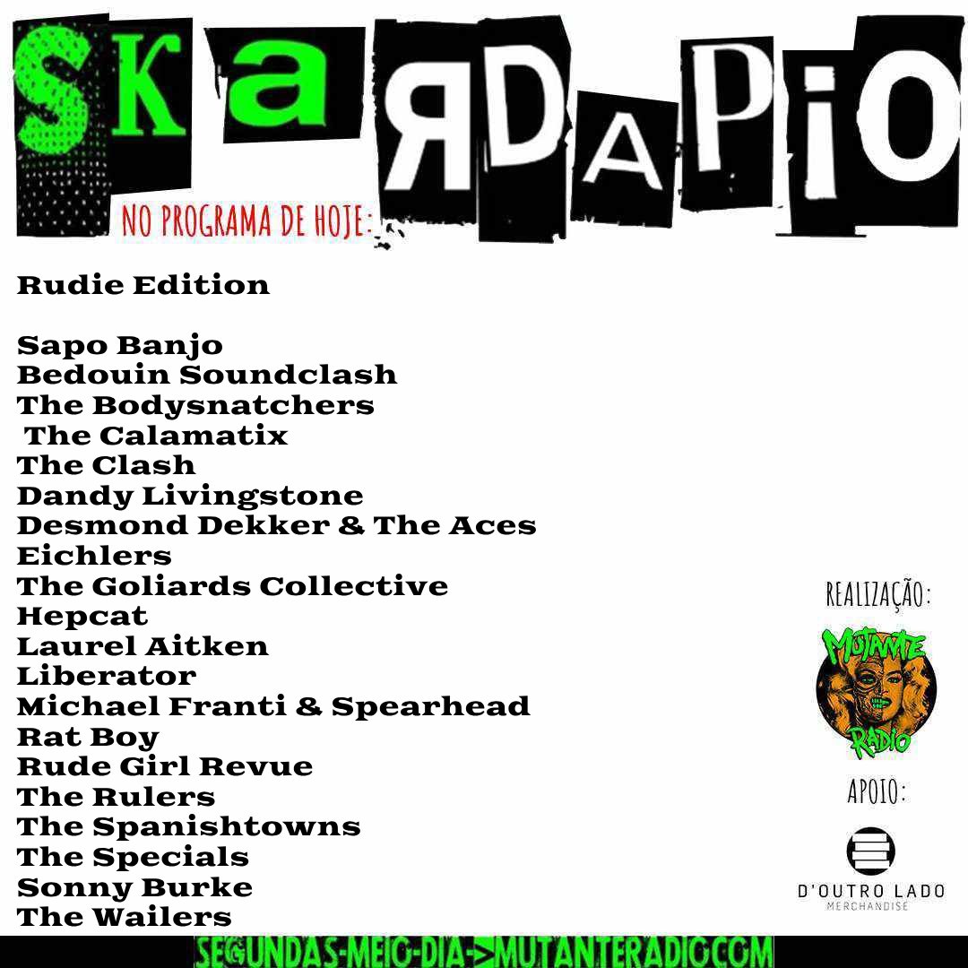 Nandosiol (@nandosiol) on Twitter photo No ar hoje na
<a href="/mutante_radio/">Mutante Radio</a>
ao meio-dia a edição 150 do Skardapio! Os Rude Boys são figuras que sempre estiveram associadas ao imaginário da Música Jamaicana e ao longo da história sempre foram abordados em diversas canções e ouviremos 20 delas acessem mutanteradio.com 👇 No ar hoje na
<a href="/mutante_radio/">Mutante Radio</a>
ao meio-dia a edição 150 do Skardapio! Os Rude Boys são figuras que sempre estiveram associadas ao imaginário da Música Jamaicana e ao longo da história sempre foram abordados em diversas canções e ouviremos 20 delas acessem mutanteradio.com 👇
