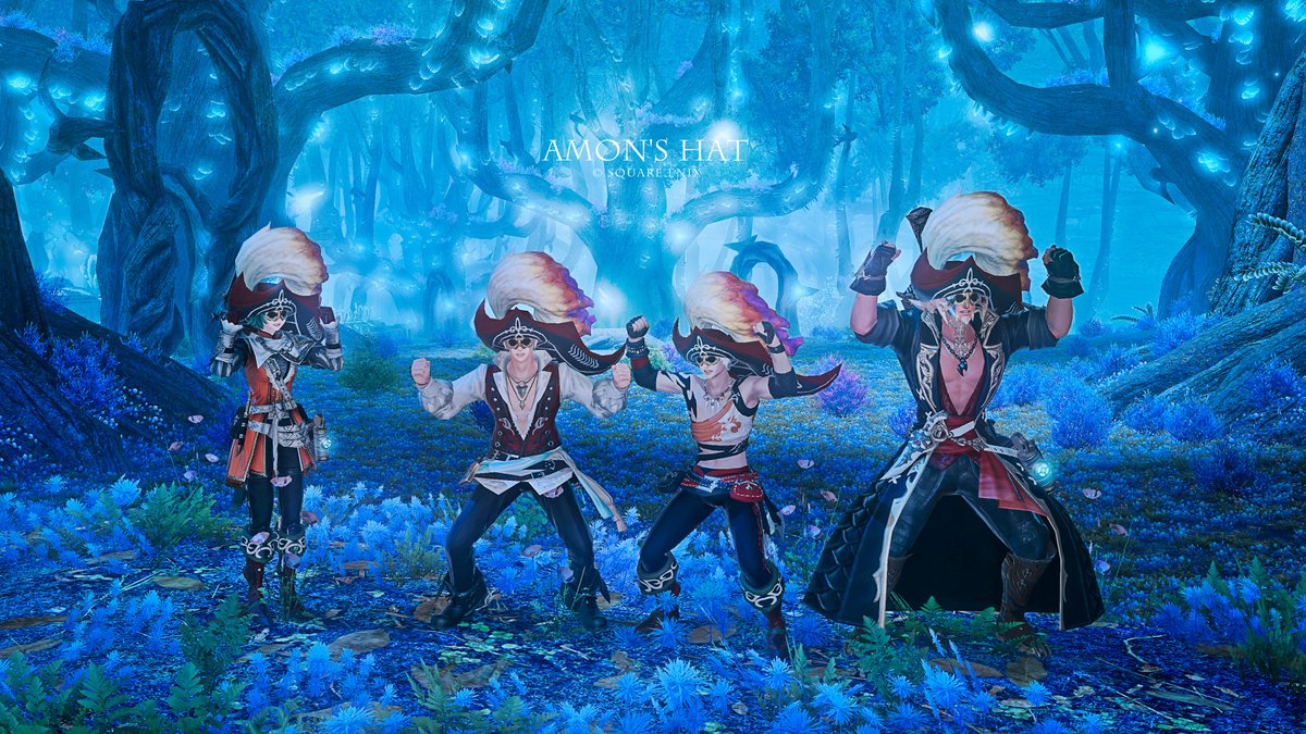 Milius_K's tweet photo. 樹木と一緒にモリ森ポーズ
#FF14 #フェローシップ #アモンハット https://t.co/yz5NRC8MAV