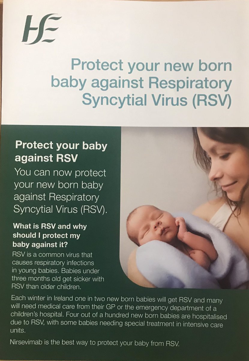 MarytheBabyWhisperer (@marythebw) on Twitter photo Quick Reminder!
You can protect your newborn from Respiratory Syncytial Virus (RSV), with one simple shot, after delivery or before you leave hospital.
Check <a href="/HSELive/">HSE Ireland</a> website or chat to your attending midwife.
#VaccinesWork Quick Reminder!
You can protect your newborn from Respiratory Syncytial Virus (RSV), with one simple shot, after delivery or before you leave hospital.
Check <a href="/HSELive/">HSE Ireland</a> website or chat to your attending midwife.
#VaccinesWork