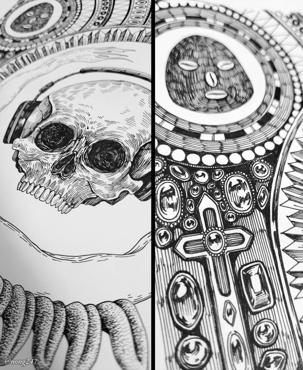 nong247_art's tweet photo. [An Ode to the Minor Arcana in a Triplet Flow]

I worked on an interior illustration for the short story "An Ode to the Minor Arcana in a Triplet Flow" (written by Xavier Garcia), included in the anthology 'Death In The Mouth Vol 2'. https://t.co/SDJO2ksd9V