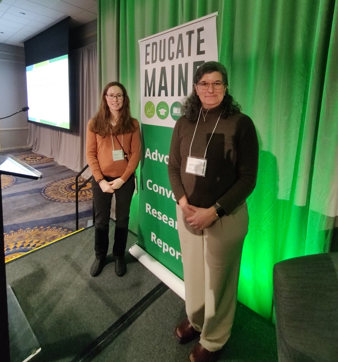 JAX_Education's tweet image. Data and computer science literacy are essential skills, enhancing critical thinking and decision-making.
At @EducateMaine’s Symposium, @jacksonlab's Laura Muller & Danielle Presgraves discussed how industry partnerships can drive K-12 #CompSci education innovation.
#CSEdWeek