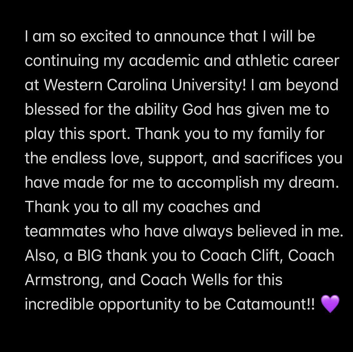 Hana Corder (@hanacorder2026) on Twitter photo COMMITTED!! Thank you <a href="/Clift_coach/">Jim Clift</a>, <a href="/Mads_Arm2Strong/">Maddie Armstrong</a>, and <a href="/JeralynnWells/">Jeralynn_Wells</a> for giving me this opportunity to play at the next level! GO CATS 💜💛 <a href="/CatamountSB/">Western Carolina Softball</a> <a href="/FPlatinum2025/">Fury Platinum National Davenport (2025)</a> <a href="/FuryPlatinum/">FuryPlatinumSoftballClub</a> COMMITTED!! Thank you <a href="/Clift_coach/">Jim Clift</a>, <a href="/Mads_Arm2Strong/">Maddie Armstrong</a>, and <a href="/JeralynnWells/">Jeralynn_Wells</a> for giving me this opportunity to play at the next level! GO CATS 💜💛 <a href="/CatamountSB/">Western Carolina Softball</a> <a href="/FPlatinum2025/">Fury Platinum National Davenport (2025)</a> <a href="/FuryPlatinum/">FuryPlatinumSoftballClub</a>