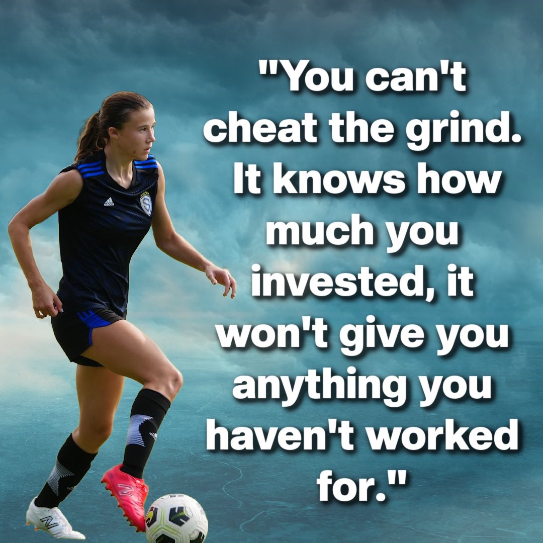 SydneyMartin_08's tweet image. Don’t hate the GRIND
Don’t cheat the GRIND
EMBRACE the GRIND 🦾
The GRIND is the key 🔑 to reaching your goals‼️
#MotivationMonday #HPM @SCLDS @CABCSLC @ECNL_RL_08 @StingSoccerClub @tomas_boyle5 @DylanAsher_2