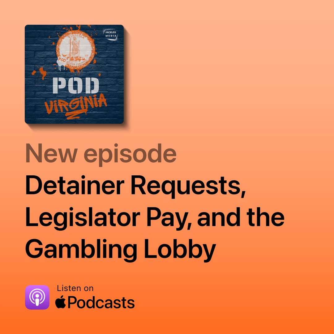 - VA sheriffs oppose holding inmates for ICE, sparking legislation to mandate compliance 

- VPAP lobbying disclosures show big money from the Gambling Industry -- potential NOVA casino 

- Blue Ribbon Commission could raise lawmaker's salaries

apple.co/4fqNG5A