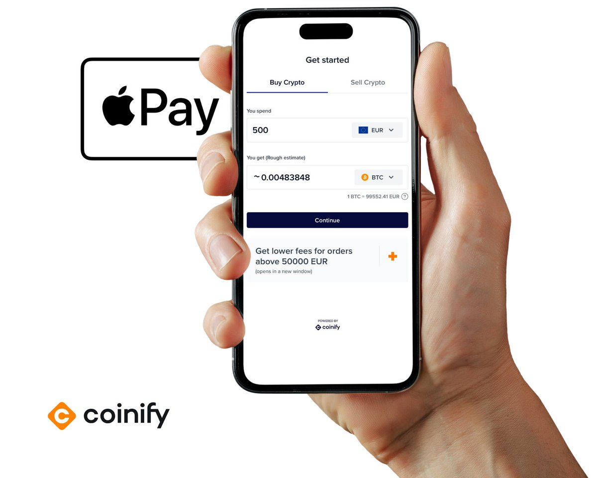 You can now buy #Bitcoin (#BTC ) and other #cryptocurrencies with Apple Pay  on @coinify!🤘 Want to know how? 👀 Read more: https://t.co/lnX58rWnMG
