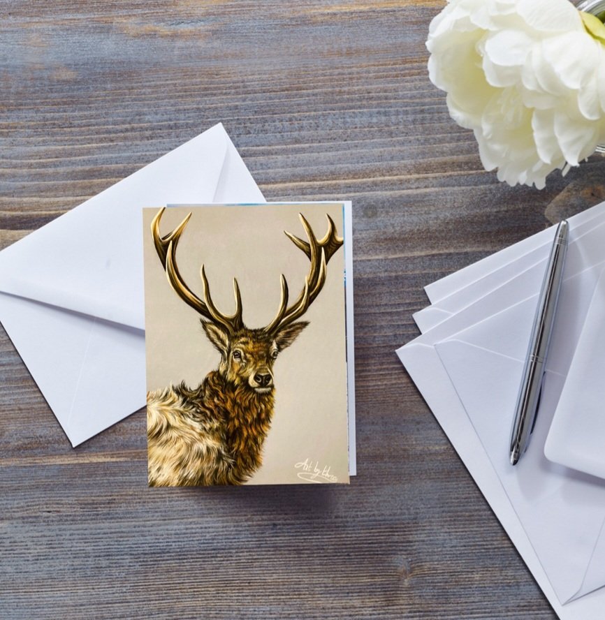 Stag cards! Blank for your own message! On sale too!  artbythree.co.uk/product-page/h… #MHHSBD #mondaymotivation #stags #cards #ukmakers #inbizhour #Christmas #CraftBizParty #elevenseshour #womaninbizhour #SmallBusiness