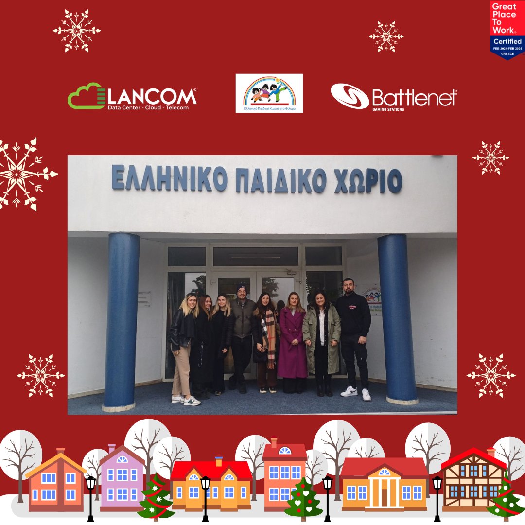 🎄 This Christmas, our hearts are with the children of Paidiko Xorio SOS in Filyro. Together, Lancom &amp; Battlenet are bringing extra magic into their lives—because every child deserves to feel the joy of the season. 💖

#ChristmasSpiritOn #Lancom #Battlenet #PaidikoXorioSOS