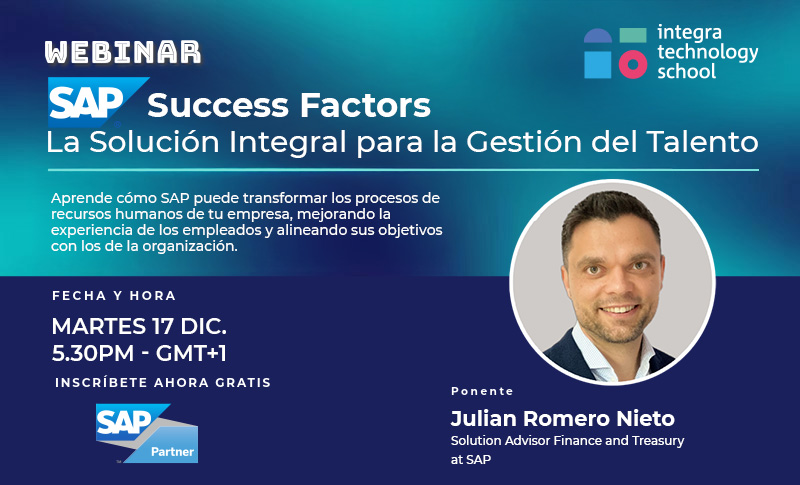 🚀 Webinar: SAP SuccessFactors
Transforma la gestión de #RecursosHumanos con la plataforma líder en talento.

🎙️ Julián Romero Nieto (#SAP) #SuccessFactors.
📅 17 Dic | 🕕 17:30h | 🌐 Online
Inscríbete ahora 👉bit.ly/4iBTGLG