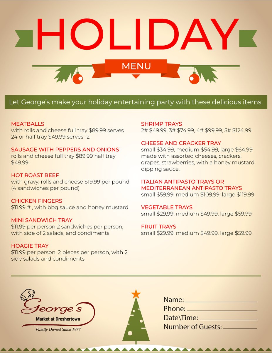 GeorgesMarketDT's tweet photo. Tis the season for feasting! ✨ Celebrate the holidays with ease and let us handle the cooking. 🍽️ From traditional Christmas dinners to festive Hanukkah feasts, &amp; everything in between, we've got you covered.

Check out our three holiday menus: https://t.co/02r3d8LZGE https://t.co/T8pTQiJmRK