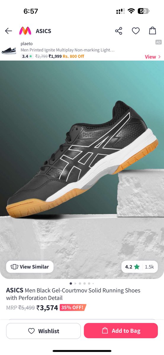 sandy_emoji's tweet photo. @myntra @MyntraSupport I ordered a ASICS shoe. A different product got delivered and now they are not doing returns or exchange stating that we sent in a tamper proof package. 
Good way to fraud people. https://t.co/12ehl2qA3o