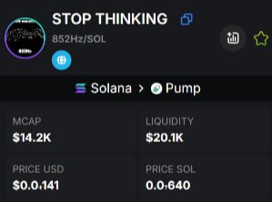 SusanBoojozwiak's tweet photo. $852Hz

ENTRY   :   14K

CA : 8PhEWKzsPQ8qWDvJNpahC1jmTESLoK8ojFAPMmM8pump

TG : https://t.co/6m9q16Zwnr

#MVRS #SHITCOIN #DEGEN #MOM #frtdog #NYANCAT #ZERC #capa #NCLAUS #PUTINAI #SOL #Solana #NoVA #ObsidyxAI #RIZZMAS https://t.co/4QCO8kEgTF
