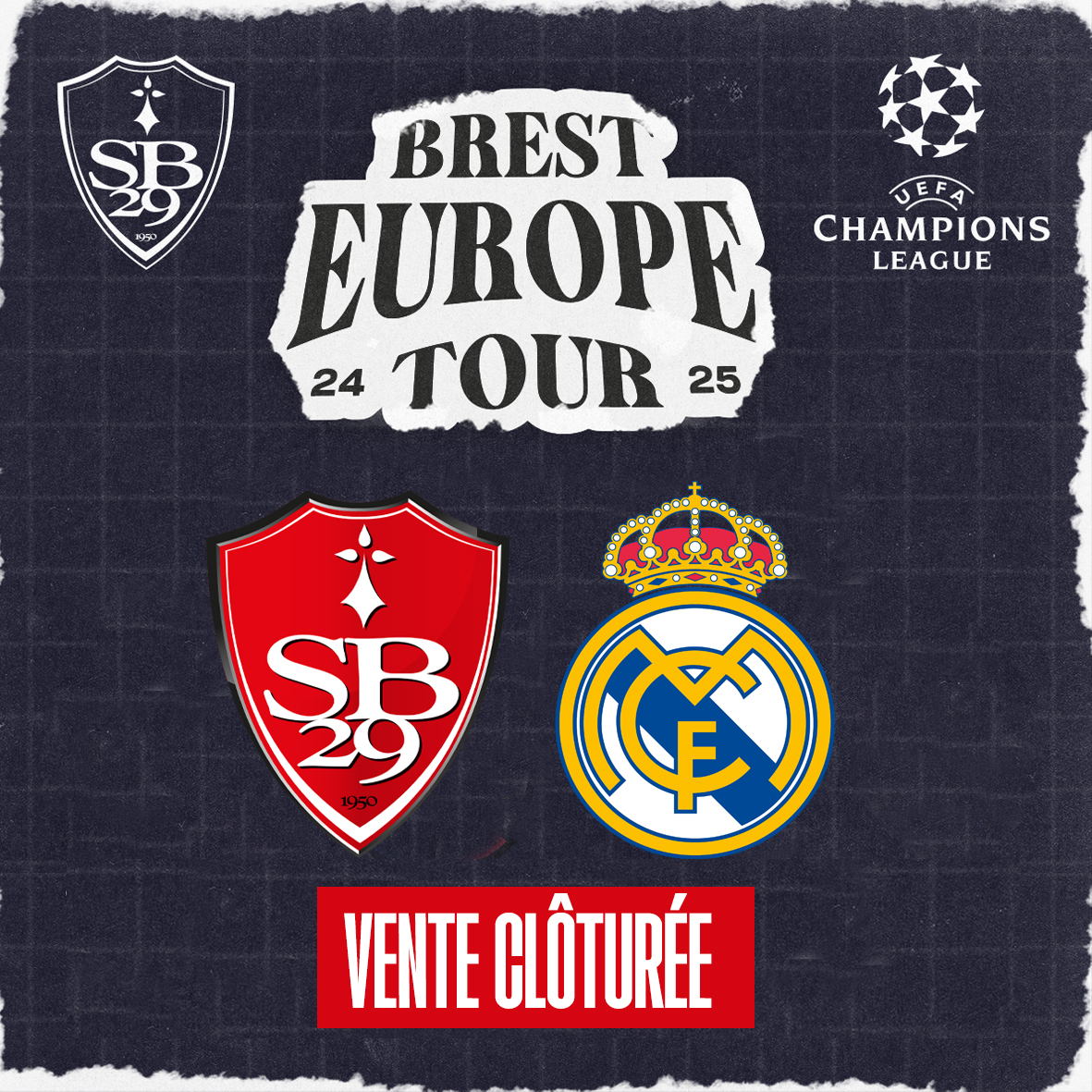 SB29's tweet image. 🔴⚪ #SB29REAL L'intégralité des places mises en vente ce lundi, en priorité aux abonnés, a trouvé preneur. Il n'y aura par conséquent pas d'ouverture de la billetterie au grand public, la vente étant clôturée. ⚔