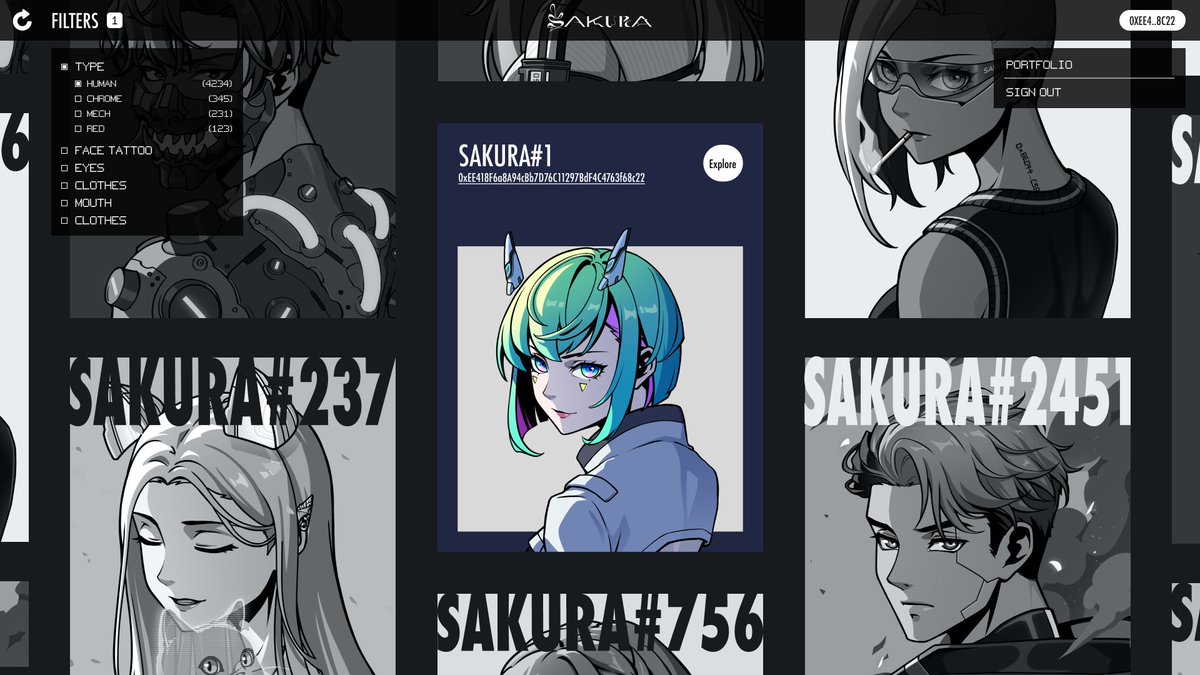 SakuraNFT_ETH's tweet image. Sakura Dapp on the way🌸