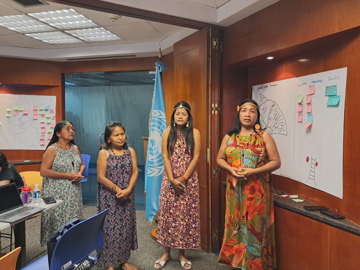 🌟 Tejiendo el futuro desde las raíces

El viernes, mujeres indígenas de Venezuela lideraron un diálogo clave para identificar desafíos y oportunidades en sus comunidades. Con el apoyo del PNUD y <a href="/ONUMujeres/">ONU Mujeres</a>, construimos juntas caminos hacia un desarrollo inclusivo y sostenible.