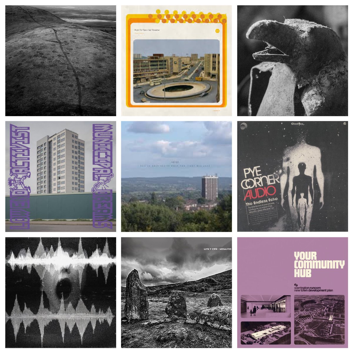Some of my (new) records of this year (excluding the #Broadcast demos CDs which were a highlight, and the Fire Engines retrospective Chrome Dreams) Lots of stuff on space, time and memory here... and some cracking tunes!