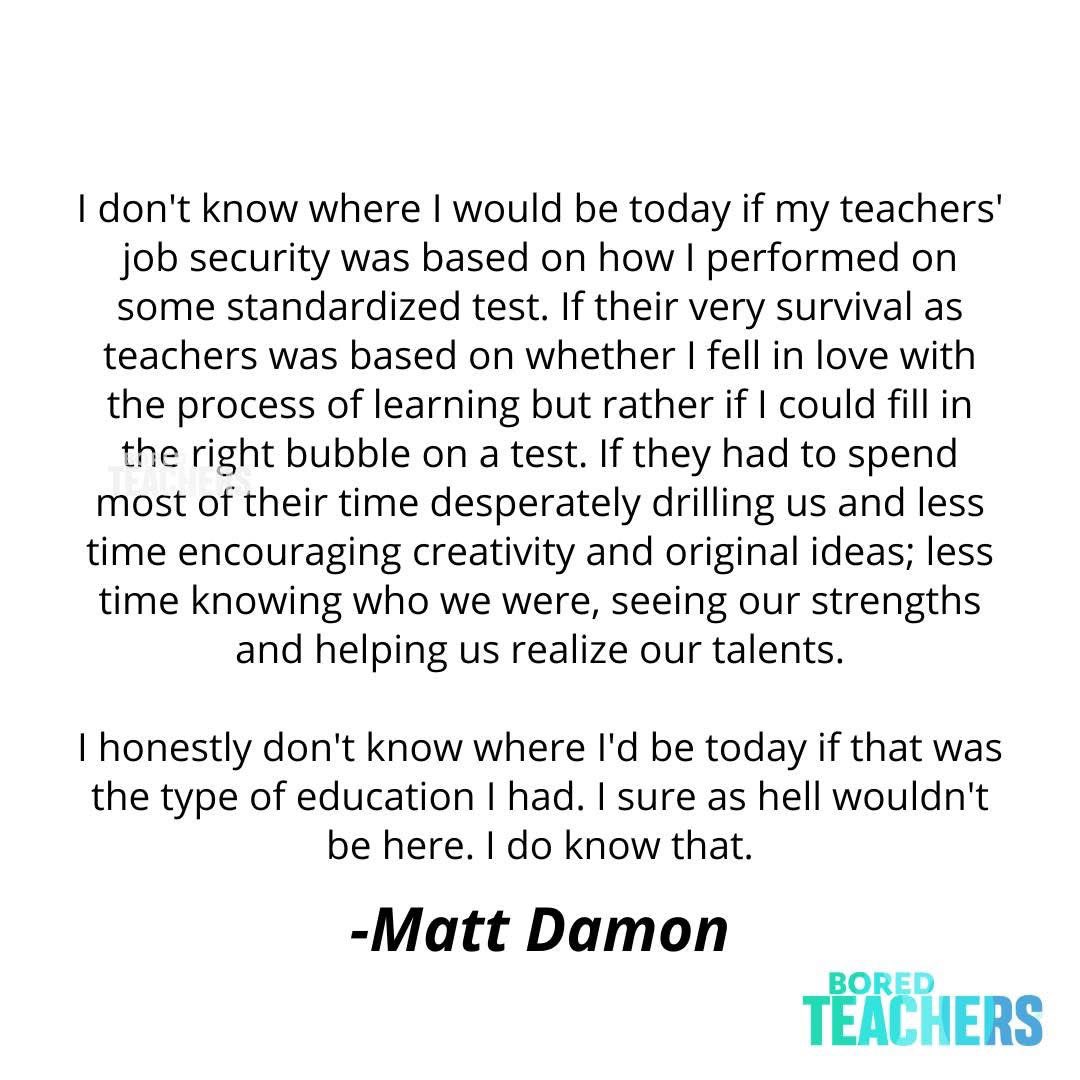 Even Matt Damon agrees!