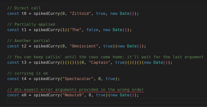 mhdcode's tweet image. Is there a problem with today’s #AdventOfTypeScript challenge tests? Are people able to pass all the tests? I find myself stuck on the last one.