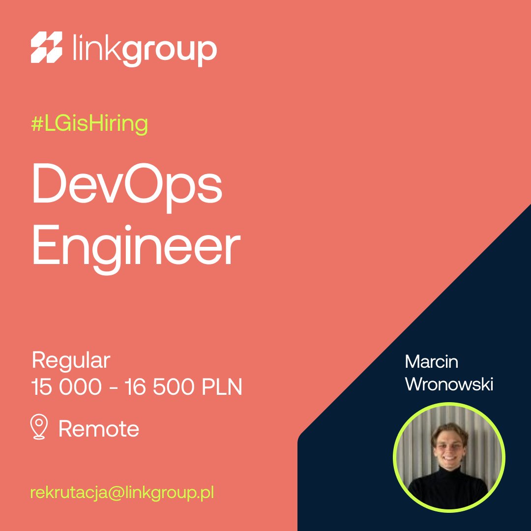 LinkGroup_co's tweet photo. IT specialists wanted! 🔍 If you’re looking for your next career move, check out these fantastic opportunities 💚 We’re still looking for the right candidates to fill these positions:

Java Architect for Banking
Location: Remote
Salary: 20,800 – 24,000 PLN
Level: Expert/Architect
🔗 https://t.co/o3Yt5iuOOU

Head of Database and Middleware
Location: Hybrid/Warsaw
Salary: 25,000 – 34,000 PLN
Level: Manager
🔗 https://t.co/sgyJhsoSSY

DevOps Engineer with Azure
Location: Remote
Salary: 15,000 – 16,500 PLN
Level: Regular
🔗 https://t.co/boLR0gLx4q

Ready for your next challenge? Apply now!

Know someone who might be interested? Tag them in the comments! 👇

#hiring #remote #warsaw