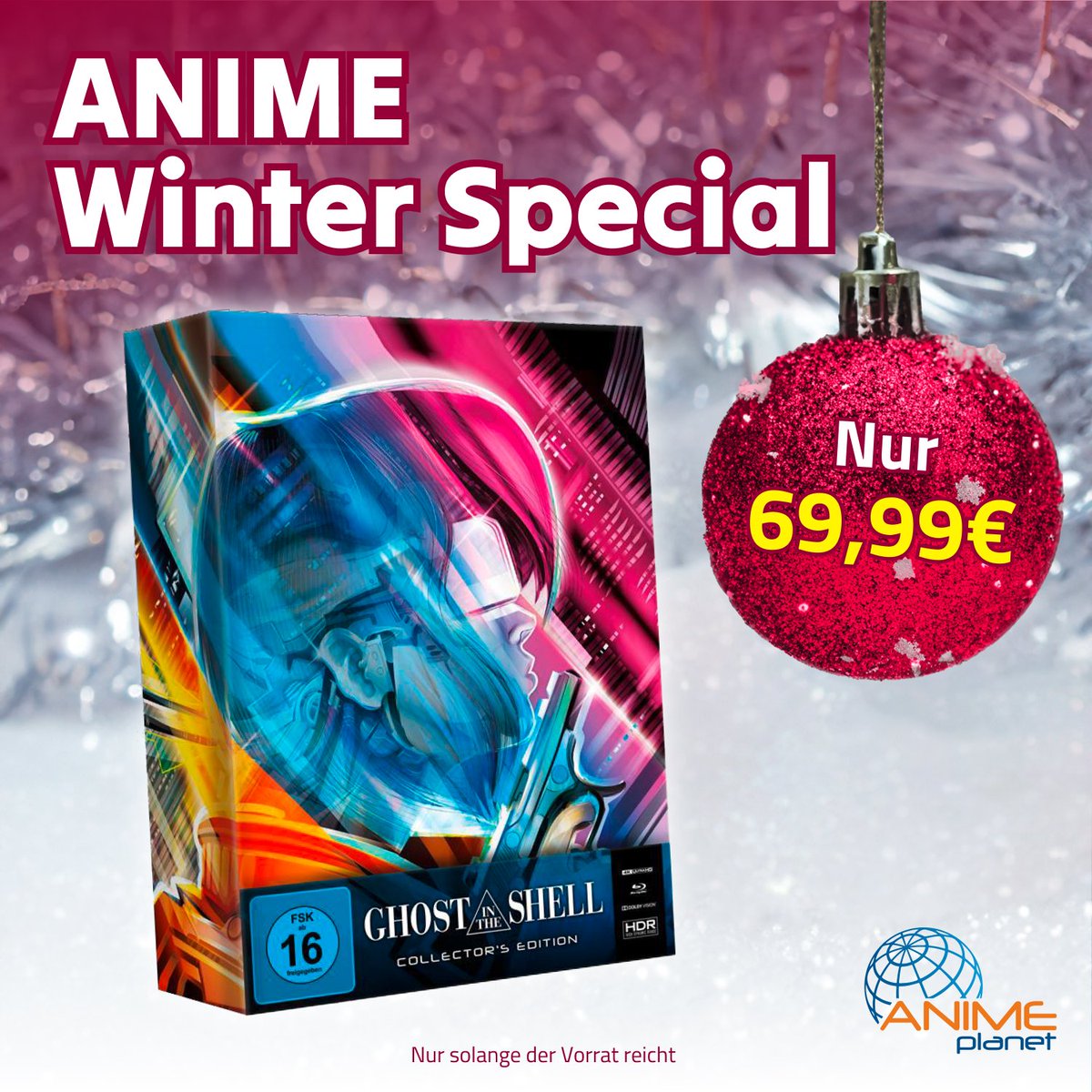 Adventsaktion 2024 🕯🕯🕯 - Teil 2!

Heute gibt es eine doppelte Ladung an Shop-Angeboten! Die GHOST IN THE SHELL - Collector's Edition ist um 30€* reduziert! 😍 

Den Link zum Weihnachts-Schnäppchen findet ihr hier 👇 

bit.ly/Ghost-in-the-S…

*Solange der Vorrat reicht