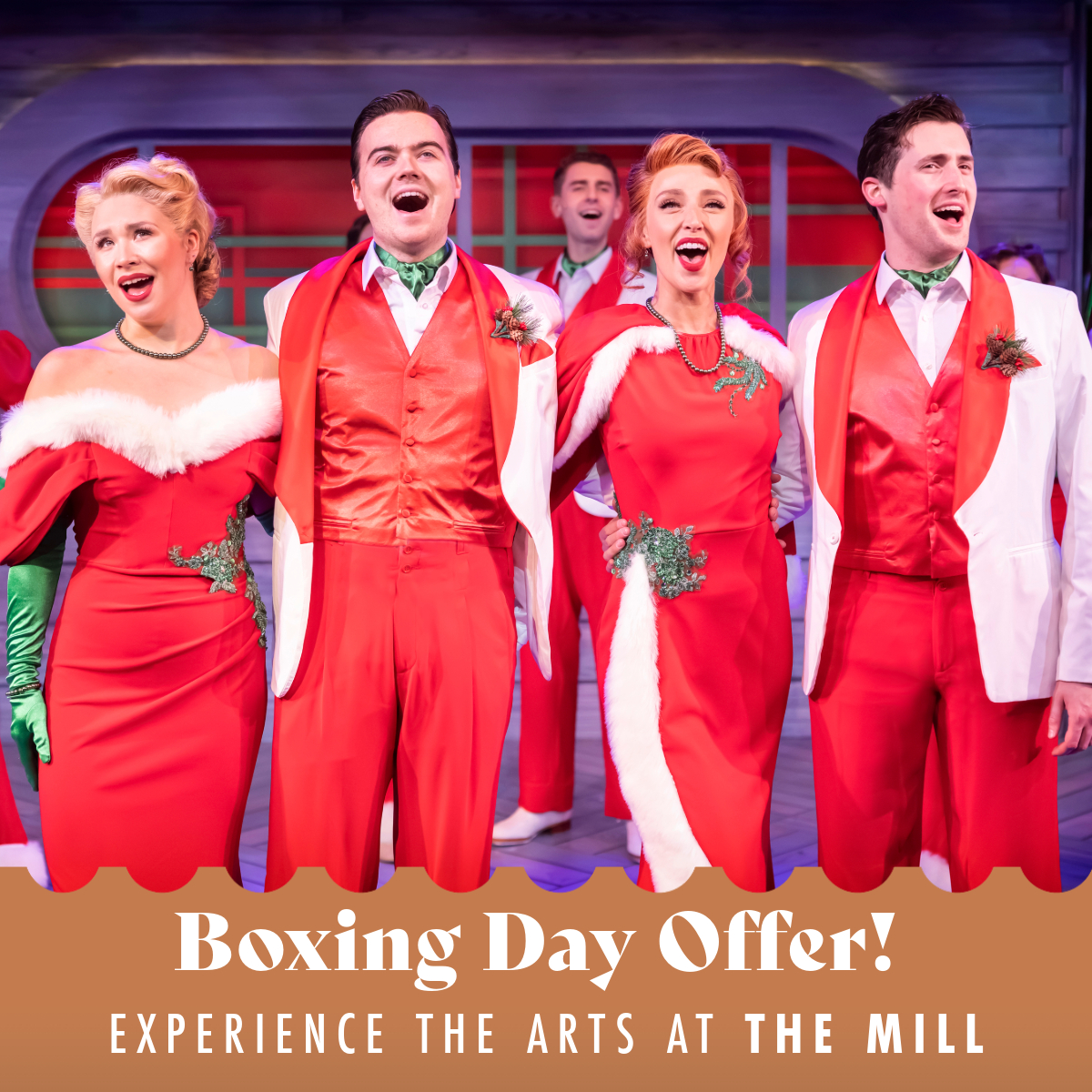 We have a limited time Boxing Day Offer for 30% off all tickets at The Mill! 🎶

Use the code BOXINGDAY30 when making your booking. This offer is valid until Thursday 26th December 2024 at Midnight. *This offer is for new bookings only*

Book now so you don't miss out!