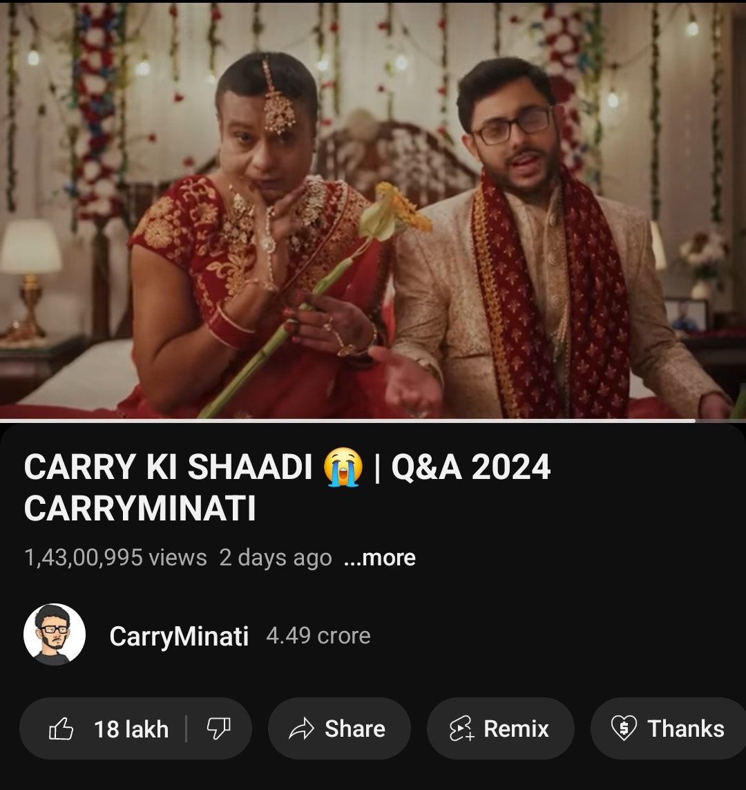 Best performing QnA Video till date! 🙌🙌. Gulabi dil gulabi dil. Bus trending pe nhi aaya, mere channel ke according algorithm ko 20 million chahiye 2 din mein for trending 😅