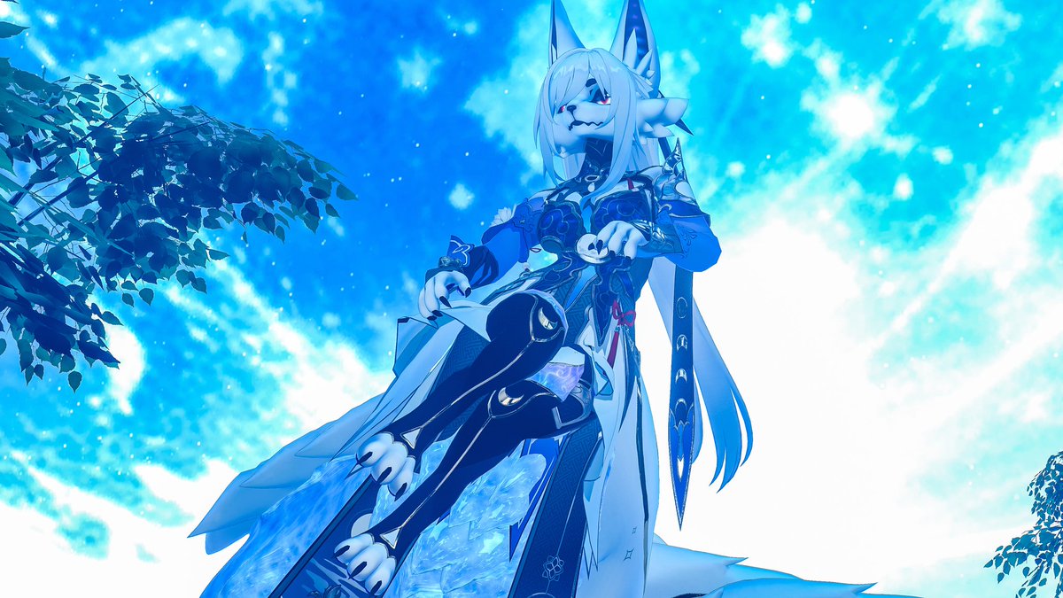 Kine_kitsune's tweet photo. What can I say, moon bathing its still a bad habit of mine, but I still love it.

#furry #furries #vr #vrchat #VRChatPhotography #vrphoto #vrphotography #novabeast #jingliu #moon #moonbathing #chill #calming https://t.co/8nBXU2Mnt7
