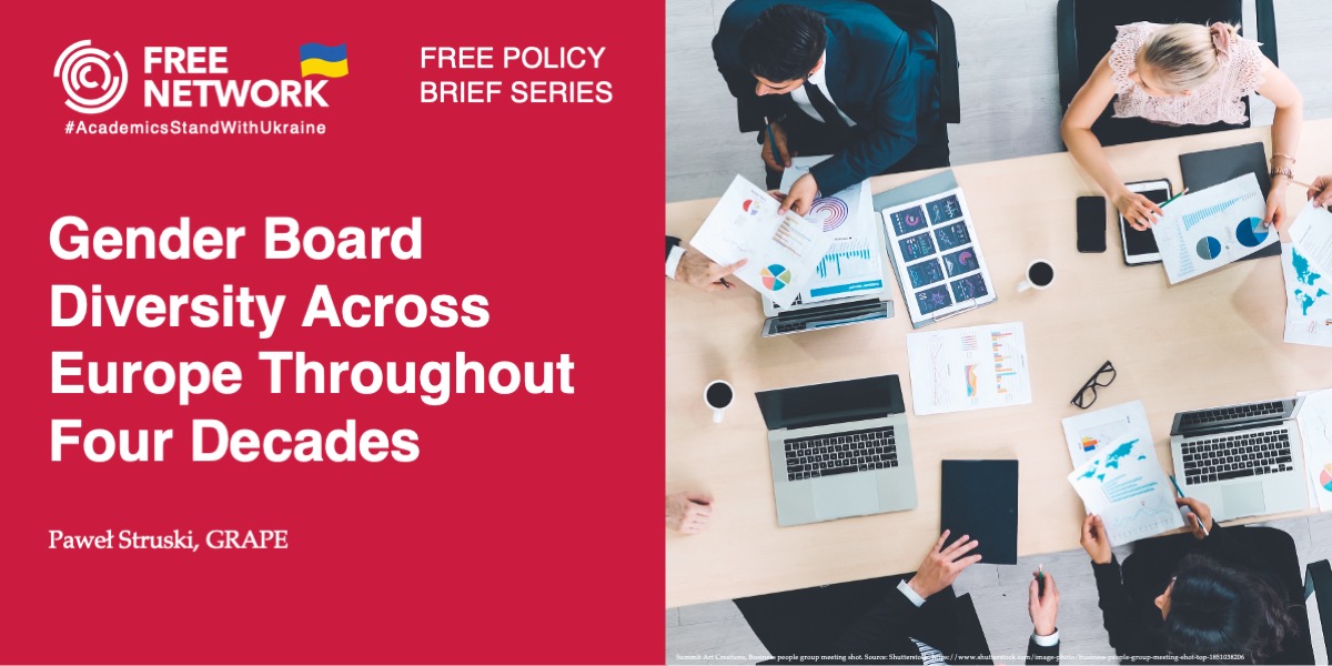 🔎 Why are women still absent from corporate boardrooms across Europe? Paweł Struski from <a href="/GRAPE_ORG/">GRAPE</a> highlights that, despite rising workforce participation, over two-thirds of sectors still have firms with no women in boardrooms. freepolicybriefs.org/2024/12/16/gen… #FREENetwork #FROGEE