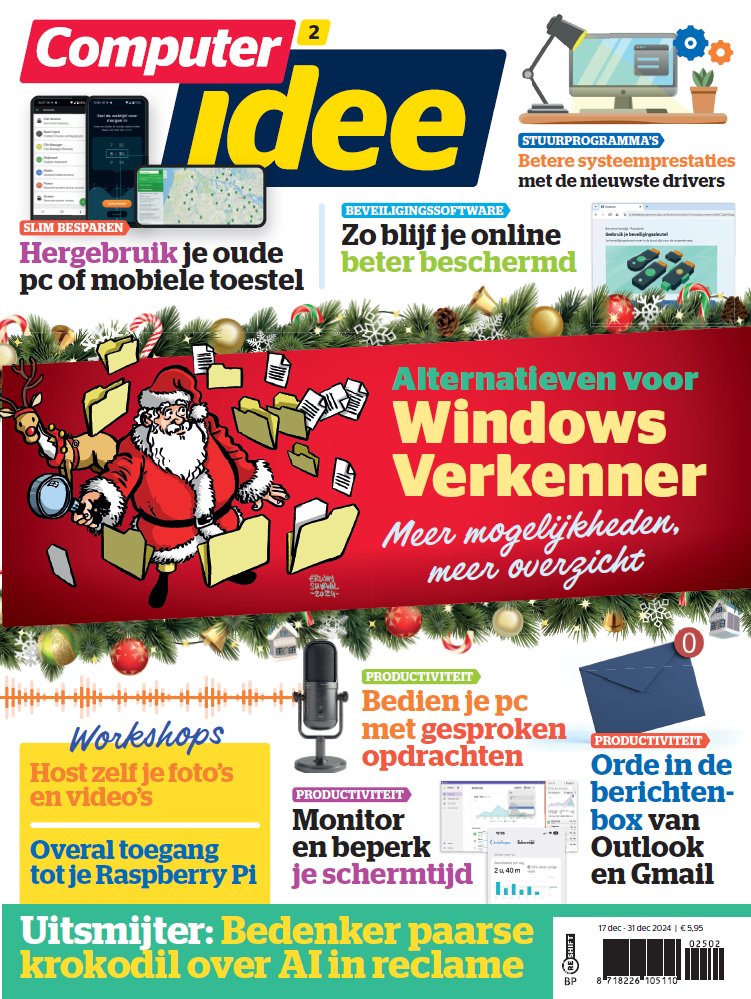 Computeridee's tweet image. Windows Verkenner laat het nodige te wensen over. In Computer Idee 2 stellen we daarom meerdere interessante alternatieven aan je voor. Dat en meer lees je in Computer Idee 2, verkrijgbaar vanaf 17 december!