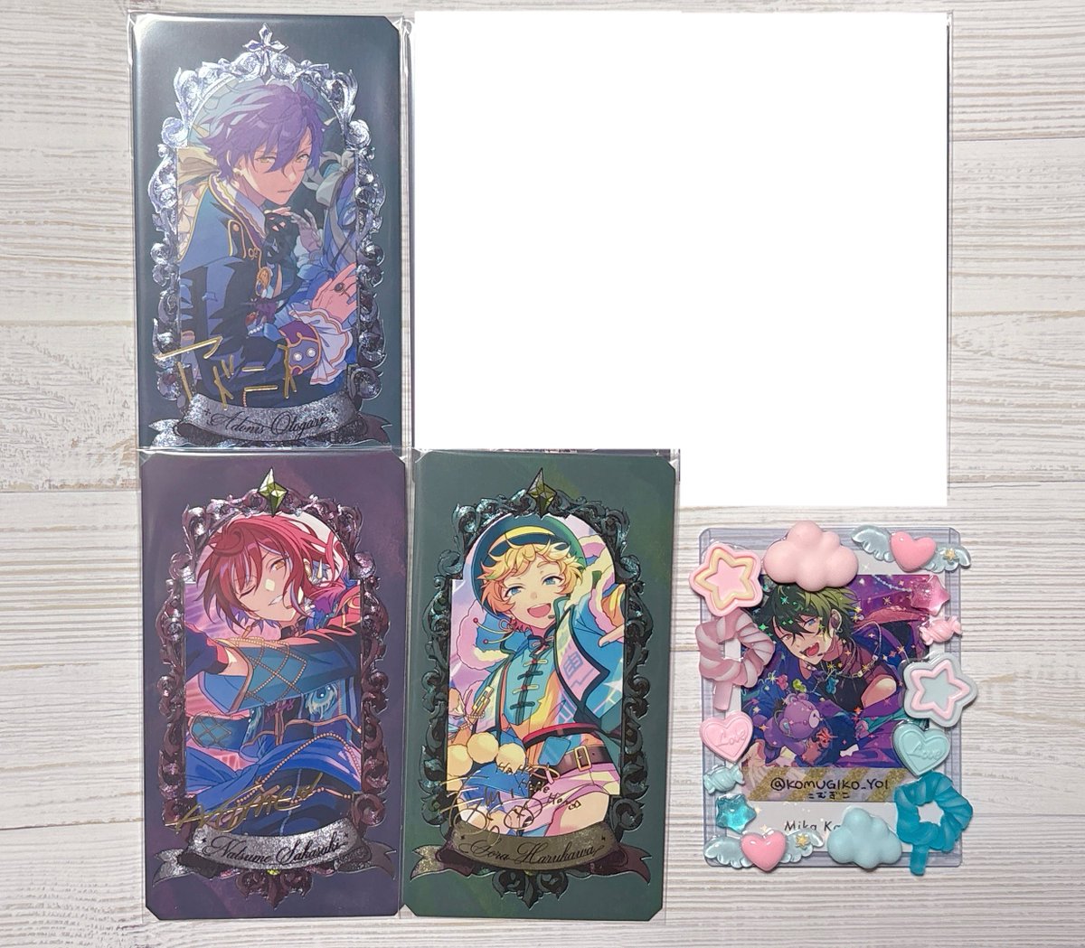 [譲渡] あんスタ ミュージアムカード

譲
★北斗 スバル 真 鉄虎
ひなた ゆうた
アドニス ★夏目 宙

求
330円/点

★は単体譲渡不可
スタライ大阪20日、21日手渡し
お気軽にお声掛けください🌟
