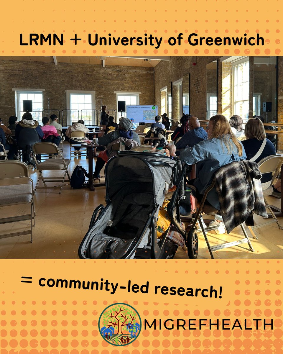 LRMNetwork's tweet photo. LRMN is one of the primary researchers for the #MigRefHealth project alongside @UniofGreenwich ๐
๐ https://t.co/QmU6kV8yFC
โก๏ธHelp us with our research! https://t.co/6hW6SxzYdu
#Research #Migrants #Sanctuary #UniversityofGreenwich #Greenwich #Cutty Sark #Plumstead https://t.co/7mwzzpcuqu