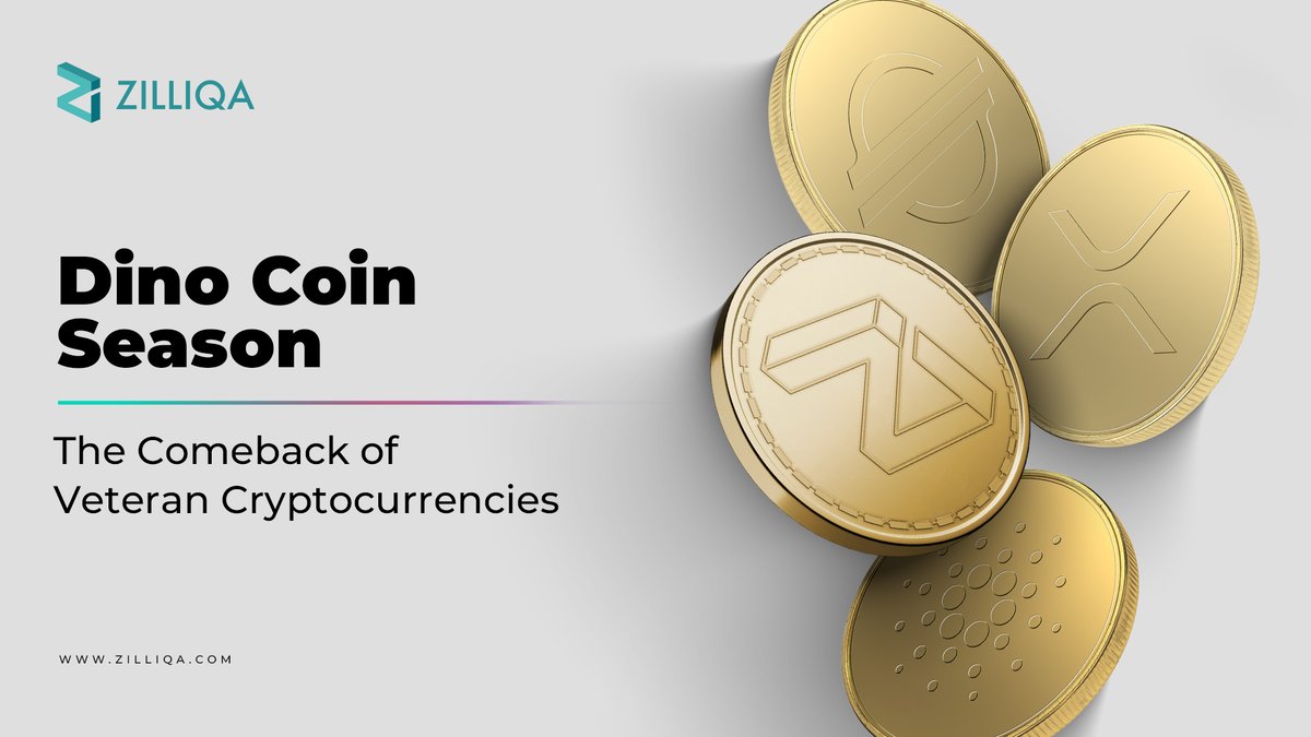 zilliqa's tweet photo. 1/ Dino Coin Season - The Comeback of Crypto Veterans

In today's market, investors are turning to Dino Coins—tokens that launched at least 5 years ago. These established tokens like $XRP, $ADA, $XLM and $ZIL are known for resilience and utility.

Let’s take a look at why investors flocking to these tokens🧵👇