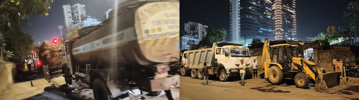Inconvenience to all residents of Veera Desai Extension being caused by double parking of trucks and construction vehicles. Request <a href="/MTPHereToHelp/">Mumbai Traffic Police</a> &amp; <a href="/mybmc/">माझी Mumbai, आपली BMC</a> <a href="/MumbaiPolice/">मुंबई पोलीस Mumbai Police</a> to please help.